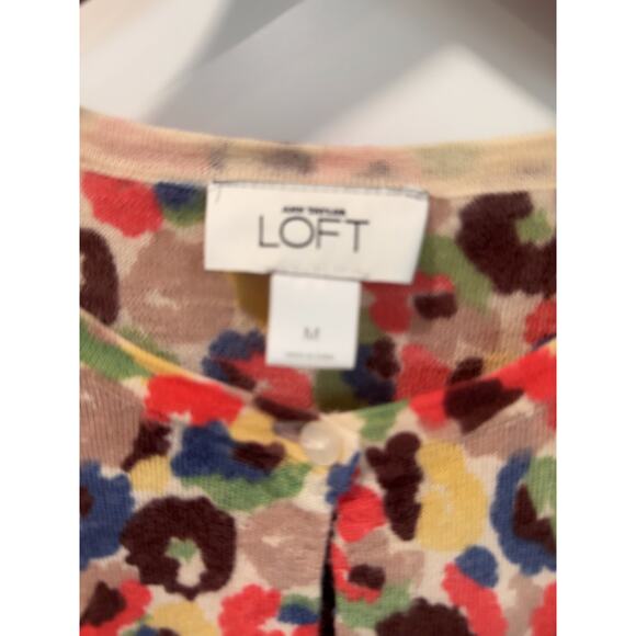 Vintage y2k Cardigan Sweater Size M Slim Fit Wool Light Weight Multi Color - Picture 3 of 8